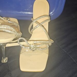 Elegant Tan Strappy Heels